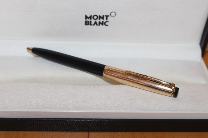 Montblanc N° 78 Hebel Kugelschreiber in Schwarz & Gold 60er