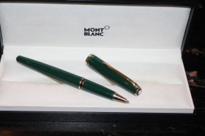 Montblanc Generation Roller Ball in Dunkelgrün und Gold 90er Jahre, Mont Blanc