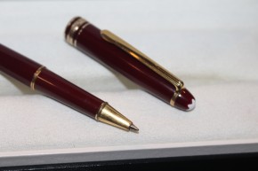 Montblanc Meisterstück N° 163 Roller Ball in Bordeaux und Gold, Mont Blanc