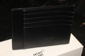 Montblanc Meisterstück 6cc Wallet / Karten Mappe Leder in schwarz, Mont Blanc