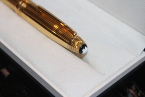 Montblanc Meisterstück Le Grand N° 146 Solitaire 925er Silber vergoldet Füllfederhalter