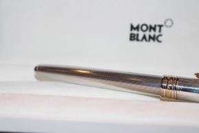 Montblanc Meisterstück Solitaire N° 163 Roller Ball aus 925er Sterling Silber in Feinkorn Guilloche Muster