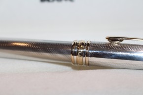 Montblanc Meisterstück Solitaire N° 163 Roller Ball aus 925er Sterling Silber in Feinkorn Guilloche Muster