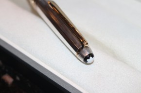 Montblanc Meisterstück Solitaire N° 163 Roller Ball aus 925er Sterling Silber in Feinkorn Guilloche Muster