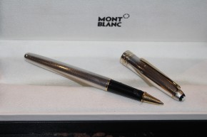 Montblanc Meisterstück Solitaire N° 163 Roller Ball aus 925er Sterling Silber in Feinkorn Guilloche Muster