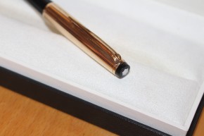 Montblanc N° 78 Hebel Kugelschreiber in Schwarz & Gold 60er