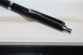 Montblanc Traveller N° 690 Kugelschreiber in Schwarz und Silber aus 80er Jahre Neu