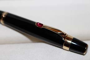 Montblanc Boheme ROUGE Gold Line Kugelschreiber / Ballpoint Pen